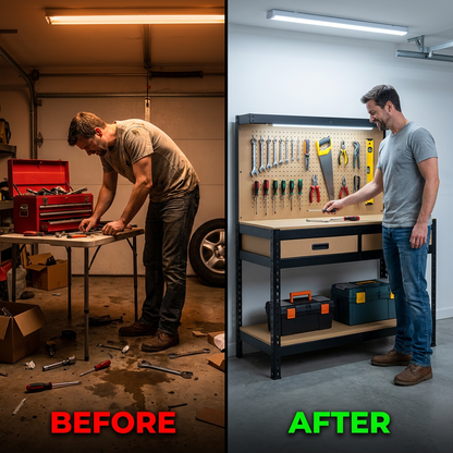 Wood Work Bench 115 Cm — Before & After