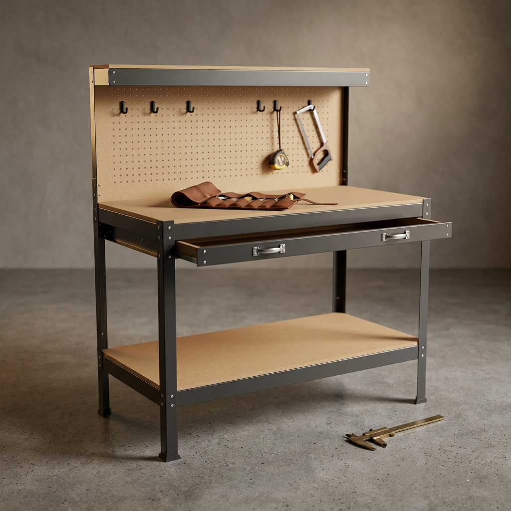 Wood Work Bench 115 Cm — Studio Shot