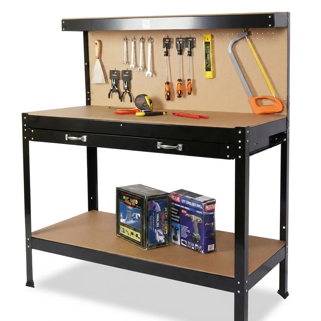 Wood Work Bench 115 Cm — Studio Shot
