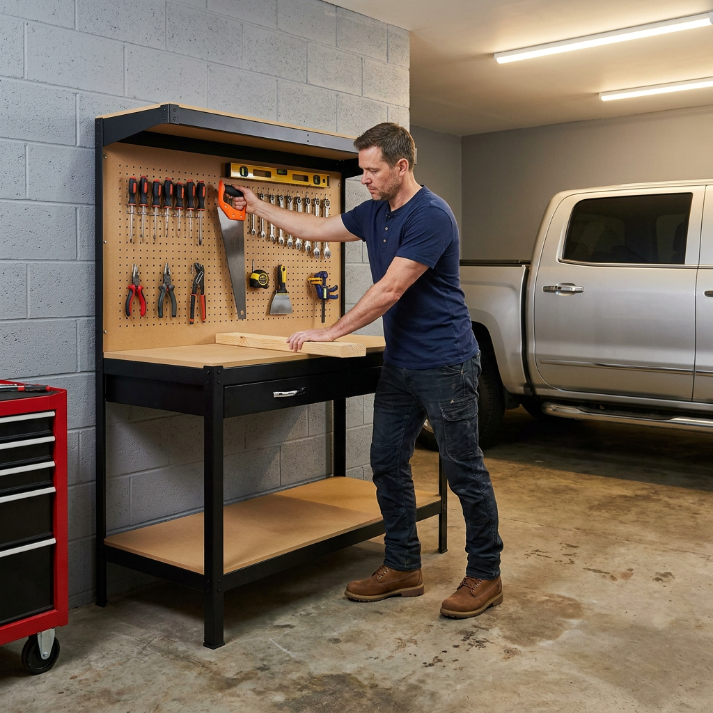 Wood Work Bench 115 Cm — Lifestyle